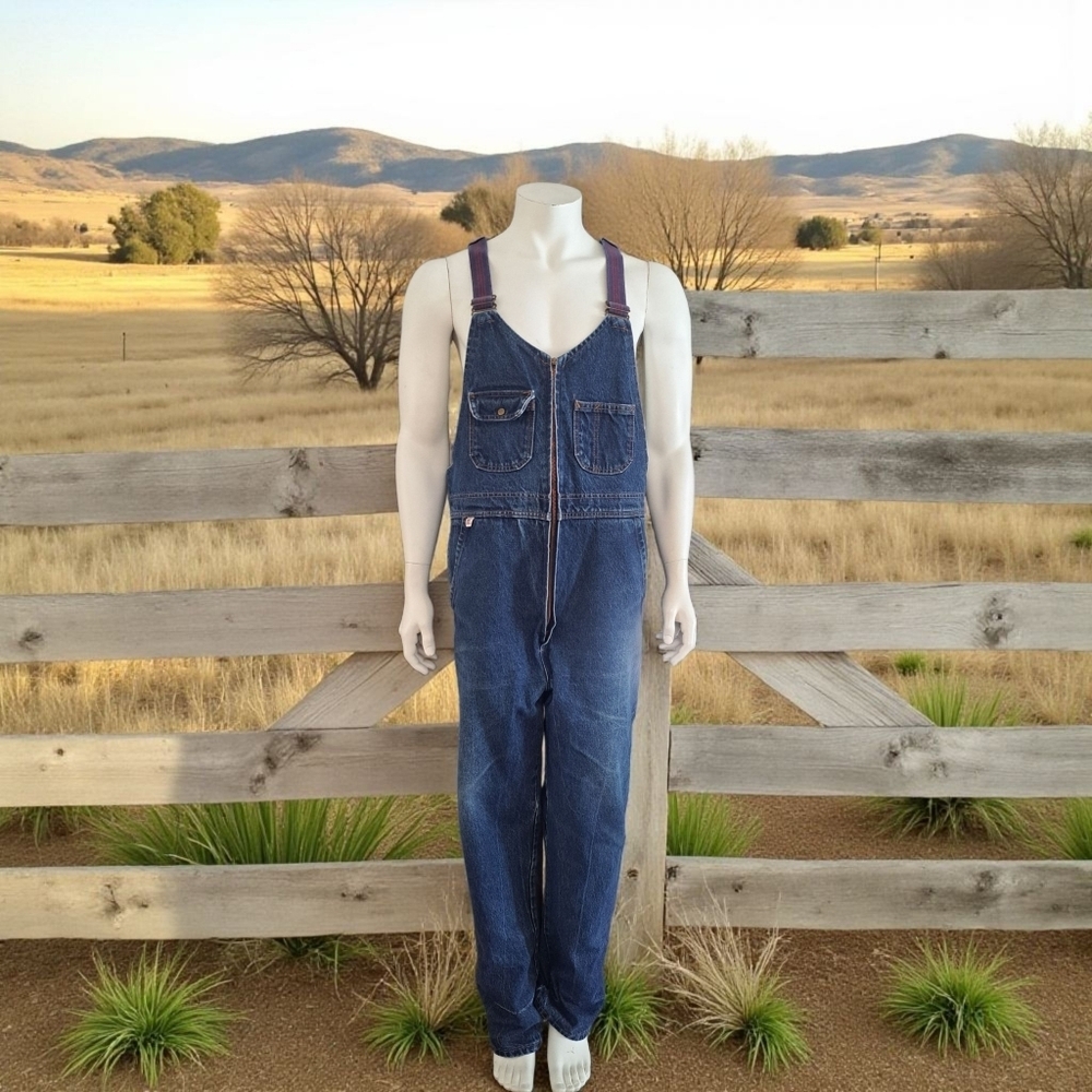 Big Bill Denim Overalls Unisex Size 40 Regular Made In Canada